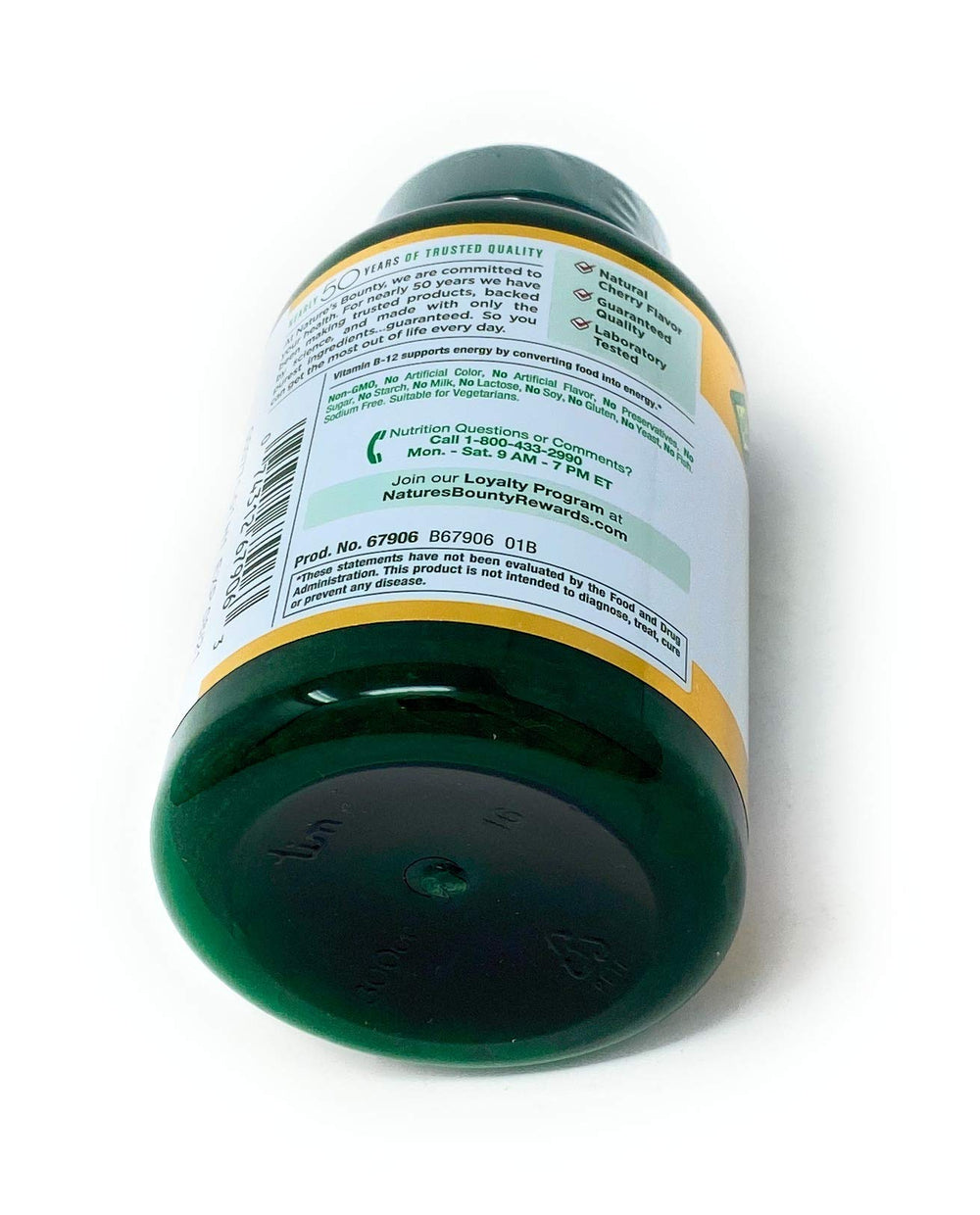 Open bottle with 300 microlozenges