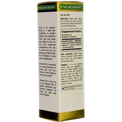 Gluten-free and sugar-free Nature's Bounty B12 vitamin bottle