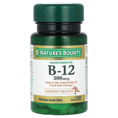 Nature's Bounty Vitamin B-12 500 mcg 4-pack - front view