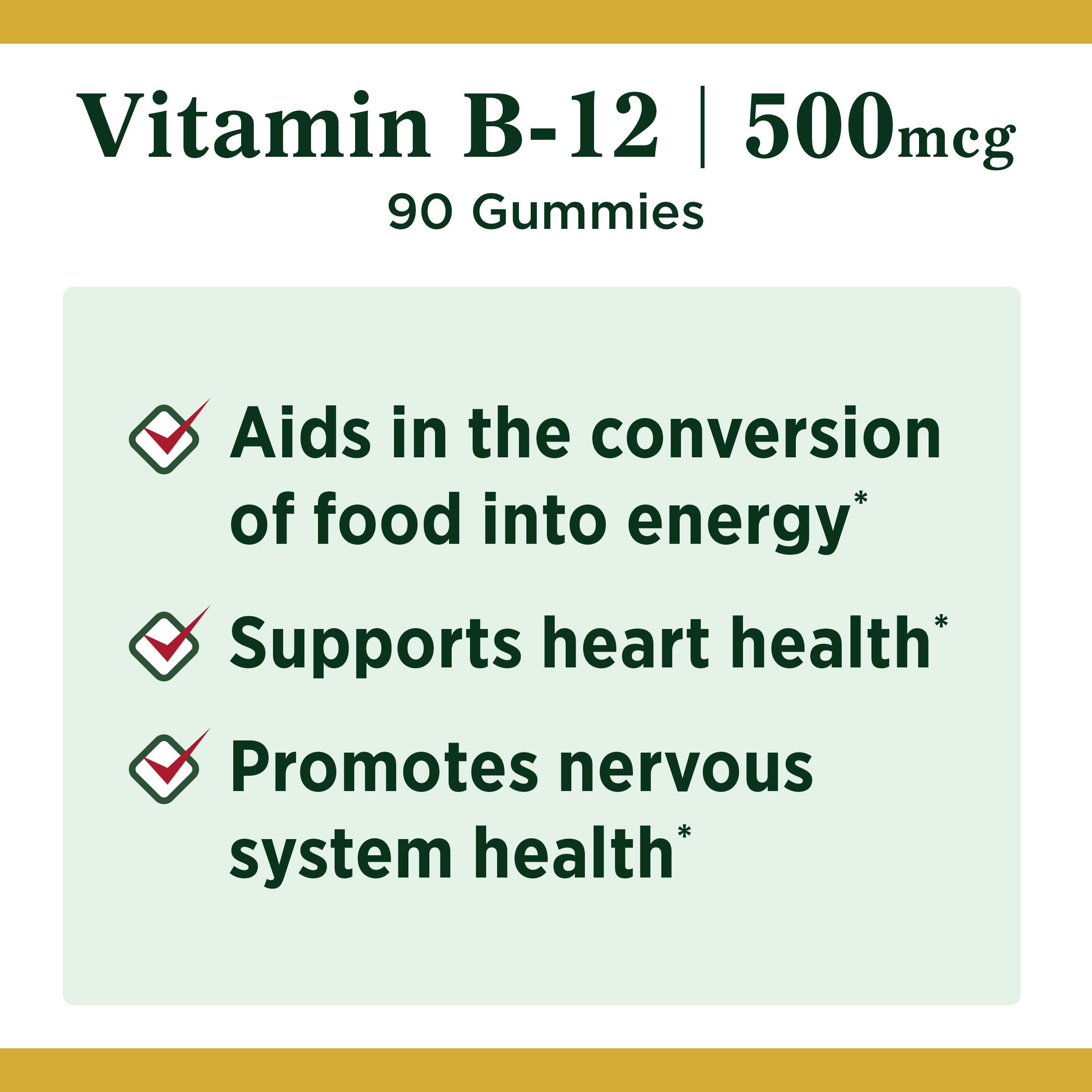 Graphic indicating energy metabolism support from Vitamin B12 gummies
