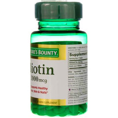 Graphic highlighting energy metabolism support from Biotin 1000 mcg