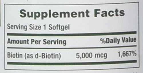 Close-up of Biotin 5000 mcg quick-dissolve tablets