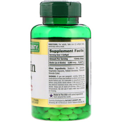 Nature's Bounty Biotin 5000 mcg Softgels - two-bottle pack shot