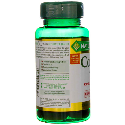 Cardio Q10 400 mg softgels bottle side view