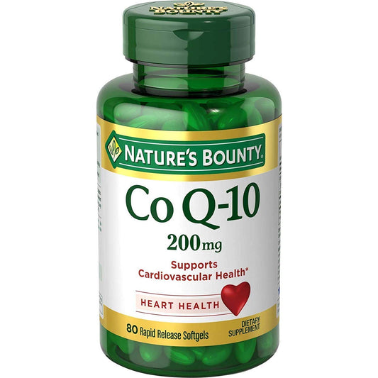 Nature's Bounty Co Q-10 Extra Strength 200 mg Softgels - Pack of 3 (80 softgels each)