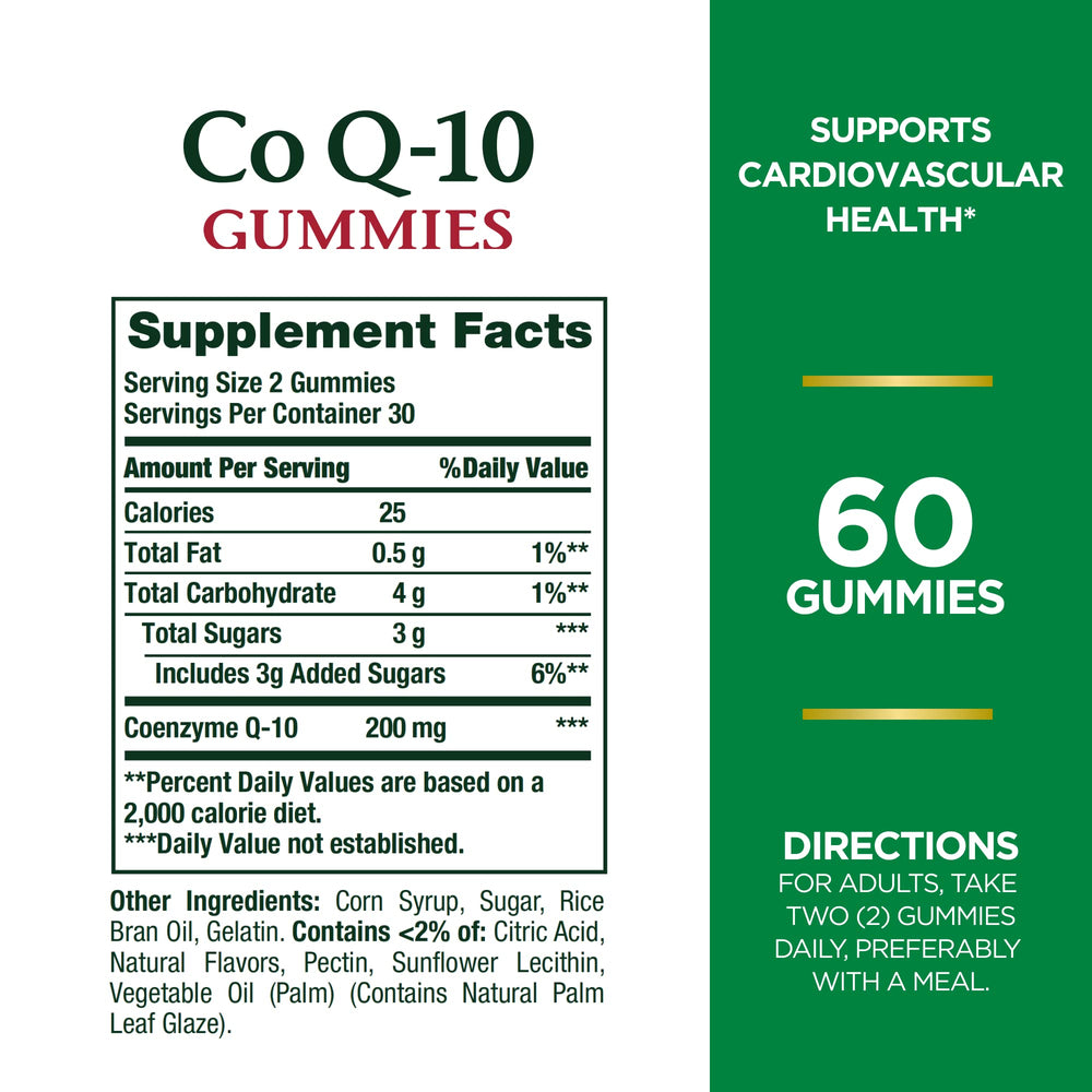 Back packaging showing nutrition facts and ingredients