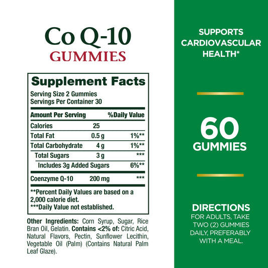 Back packaging showing nutrition facts and ingredients