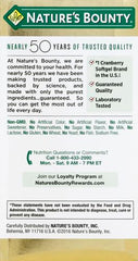 Bottle of Cranberry Dietary Supplement showing 60 softgels