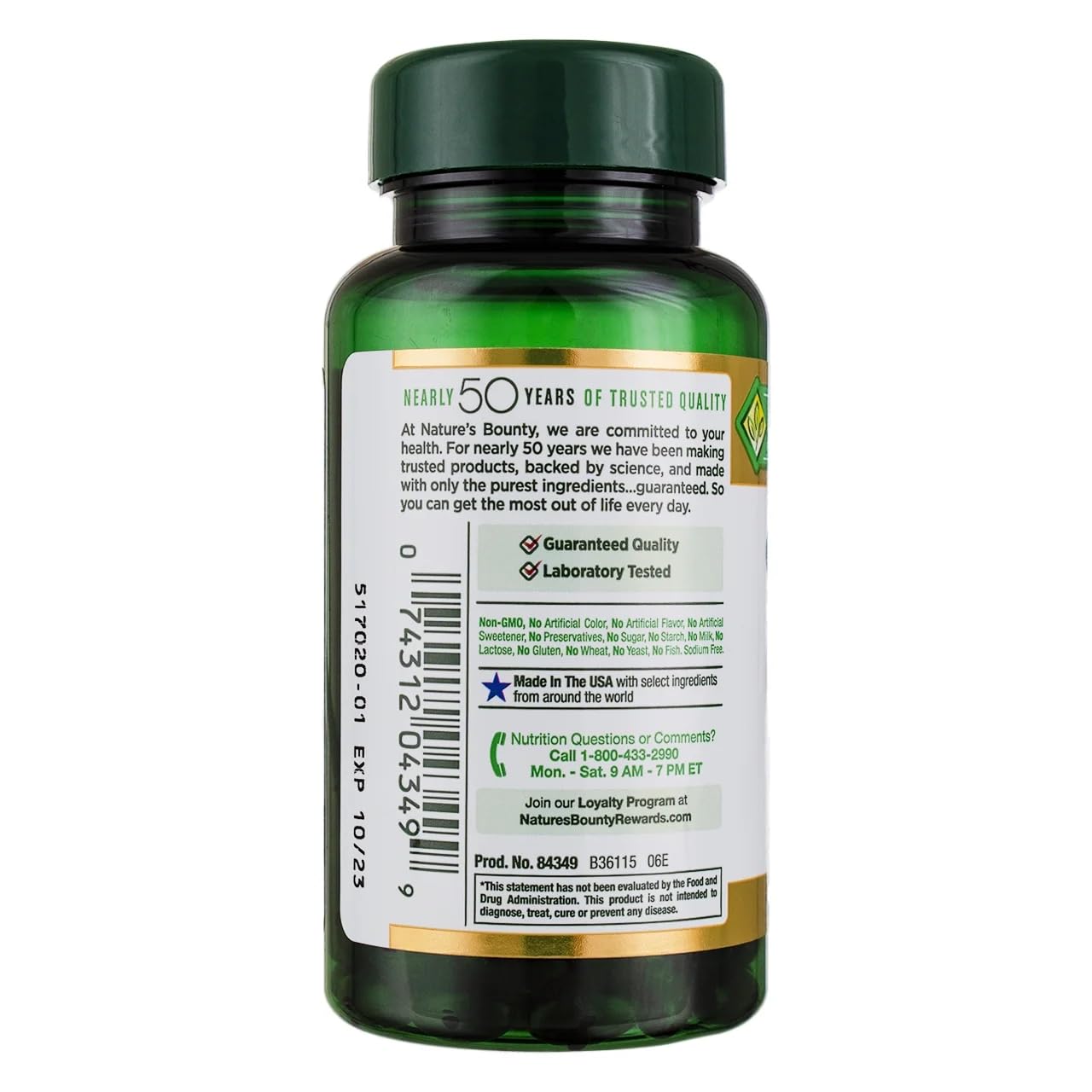 Close-up of Cranberry Softgels showing 4200 mg cranberry extract and Vitamin C