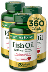 Nature's Bounty Fish Oil 1200 mg bottle label