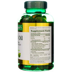 Pack of 2 Nature's Bounty flaxseed oil bottles