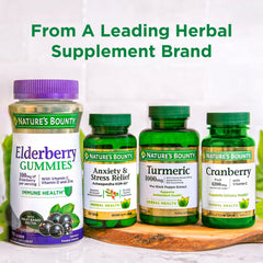 Packaging and ingredients panel of Nature's Bounty flaxseed oil softgels 125-count
