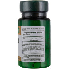 Back view of Nature's Bounty Folic Acid 800 mcg bottle showing 250 tablets in a six-pack