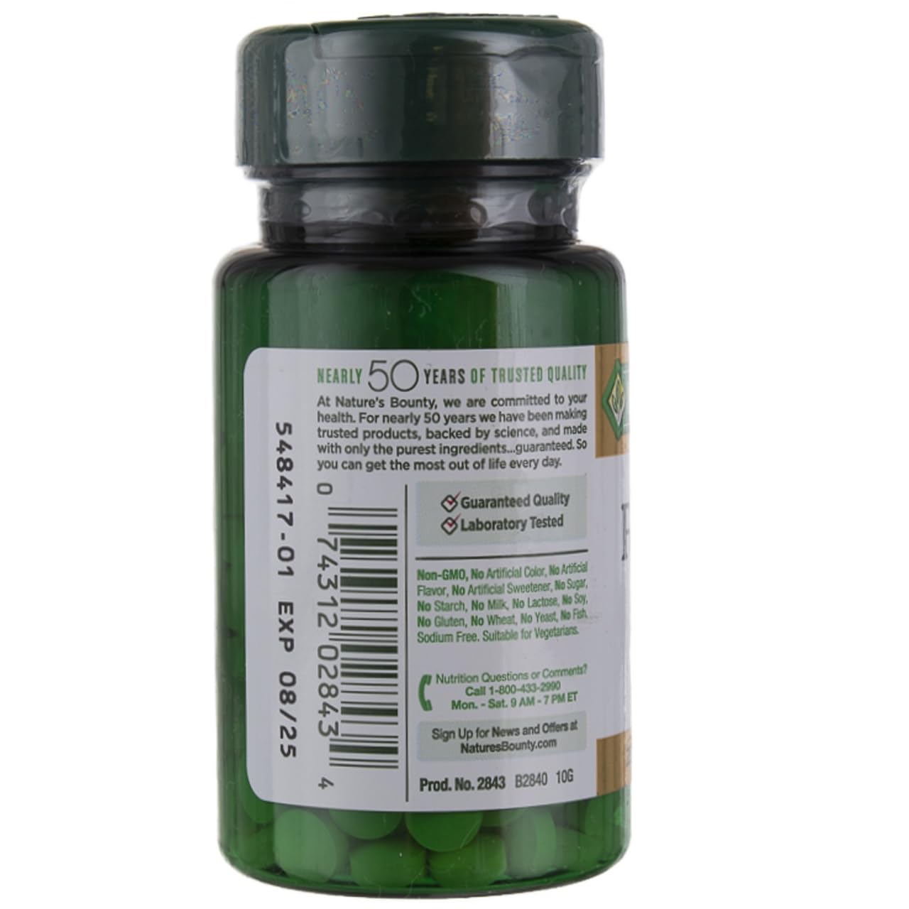 Pack of 3 Nature's Bounty Folic Acid 750-count bottles