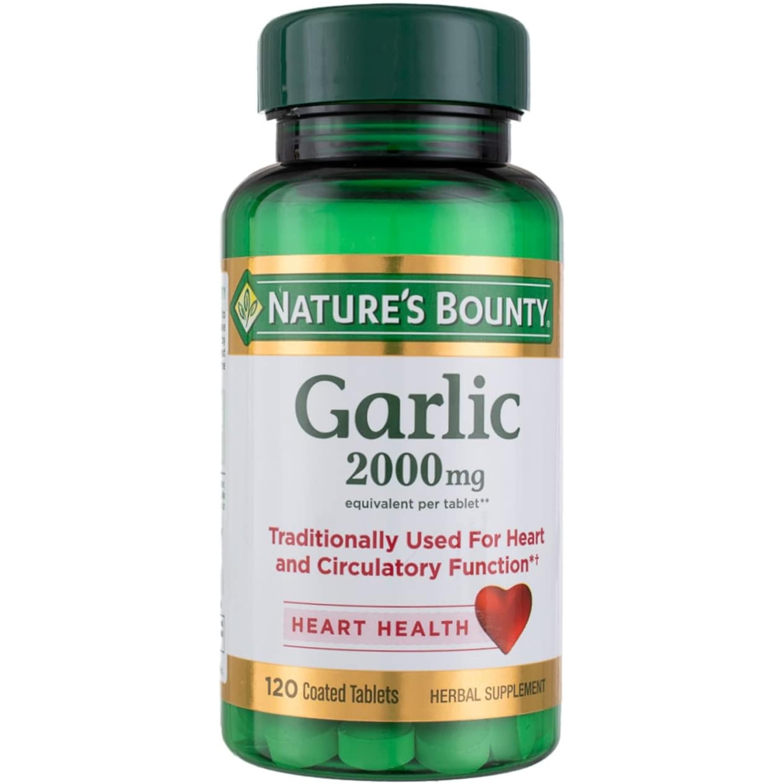 Pack of three Nature's Bounty Garlic 2000mg bottles