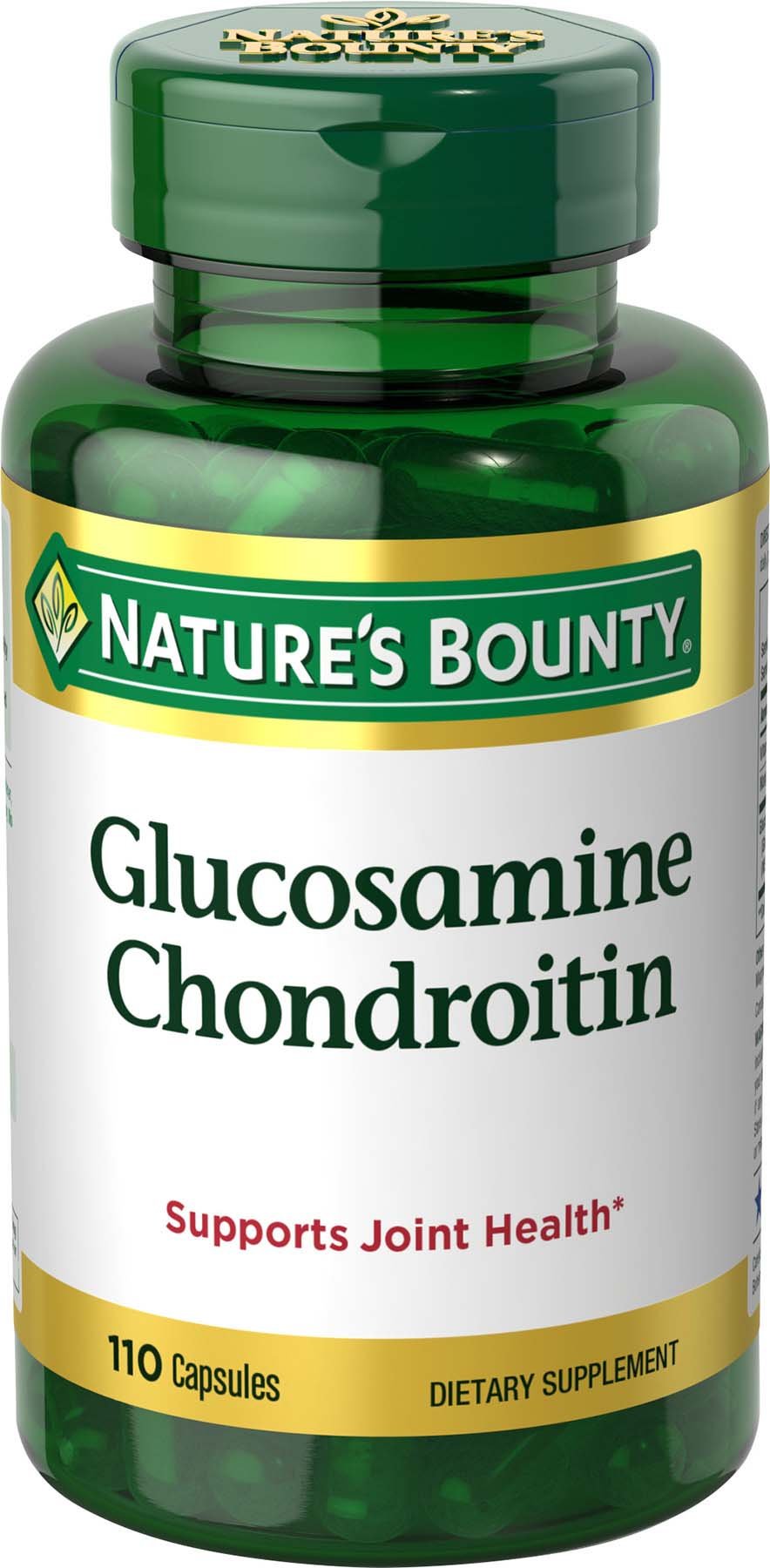 Nature's Bounty Glucosamine Chondroitin 110 capsules bottle