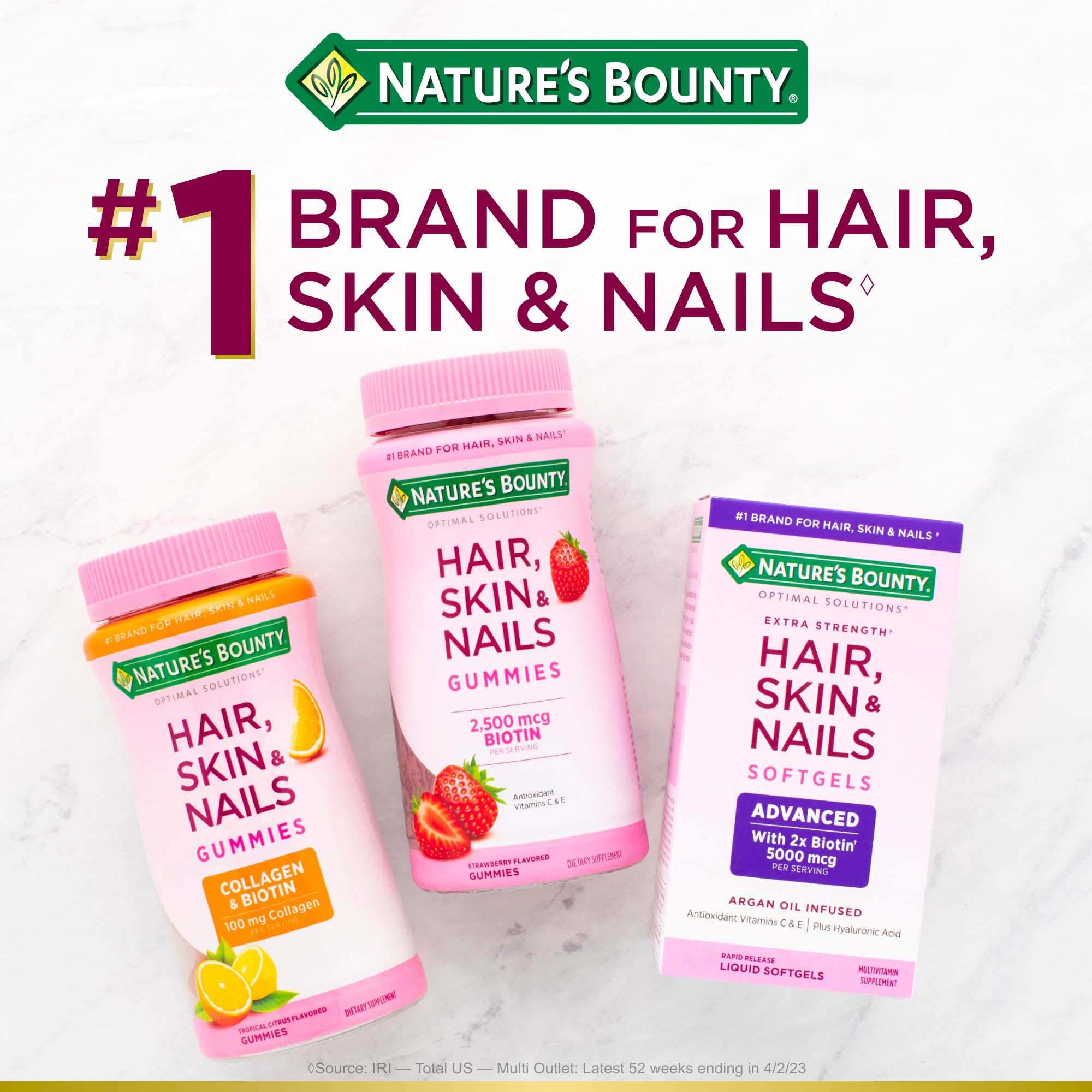 Packaging of Nature's Bounty Gorgeous Sleep Melatonin Gummies with Collagen