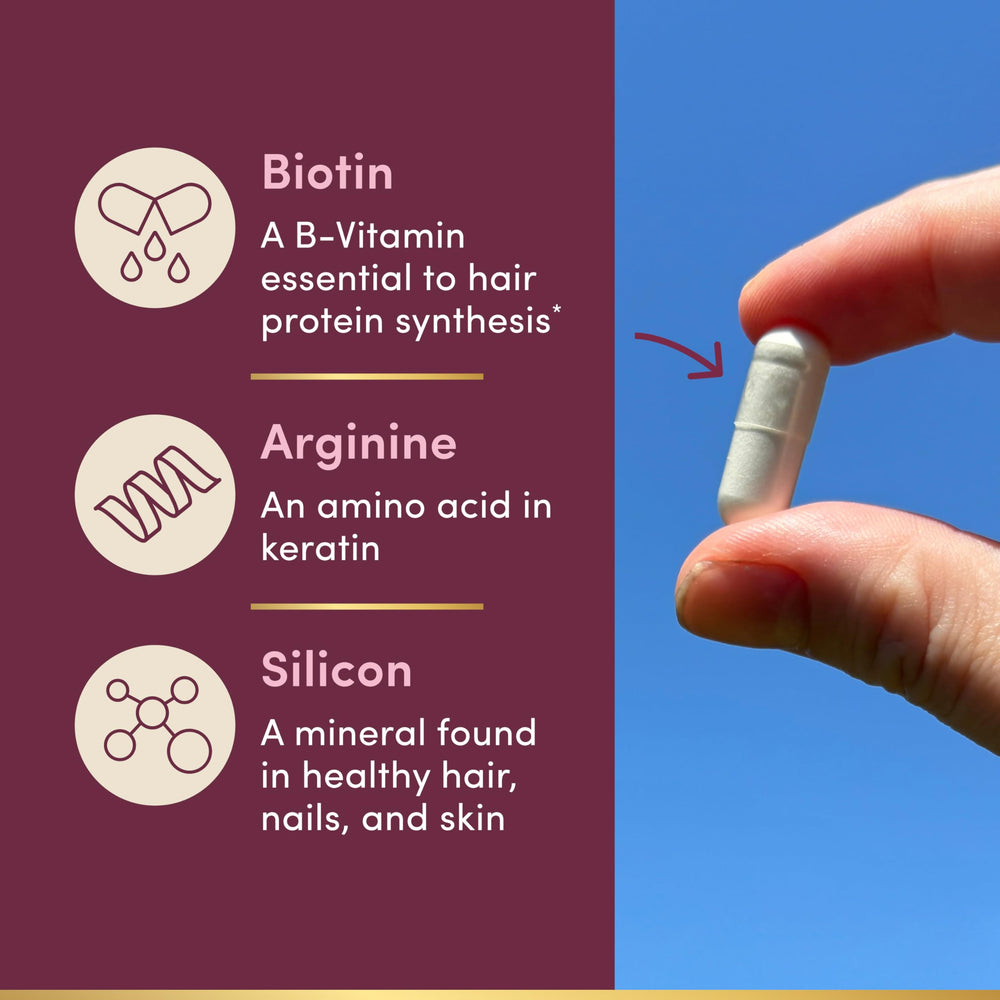 Hair follicles illustration showing growth and healthy hair