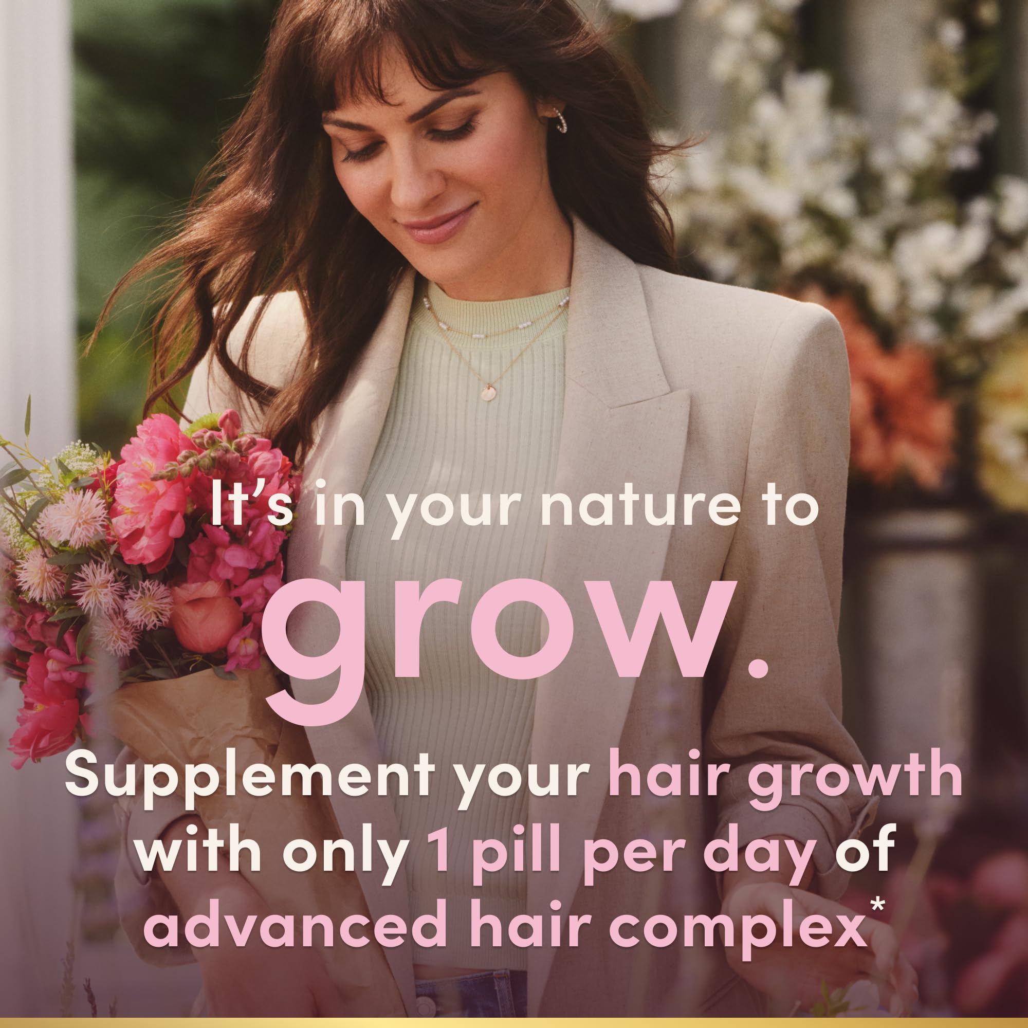 Clinically shown results graphic for hair growth