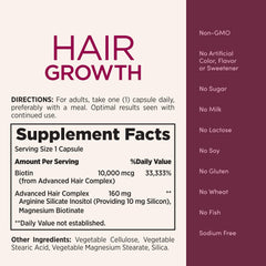 Advanced hair growth complex ingredients