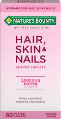 Nature's Bounty Hair, Skin & Nails bottle and caplets