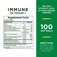 Nature's Bounty Immune 24 Hour+ bottle front view