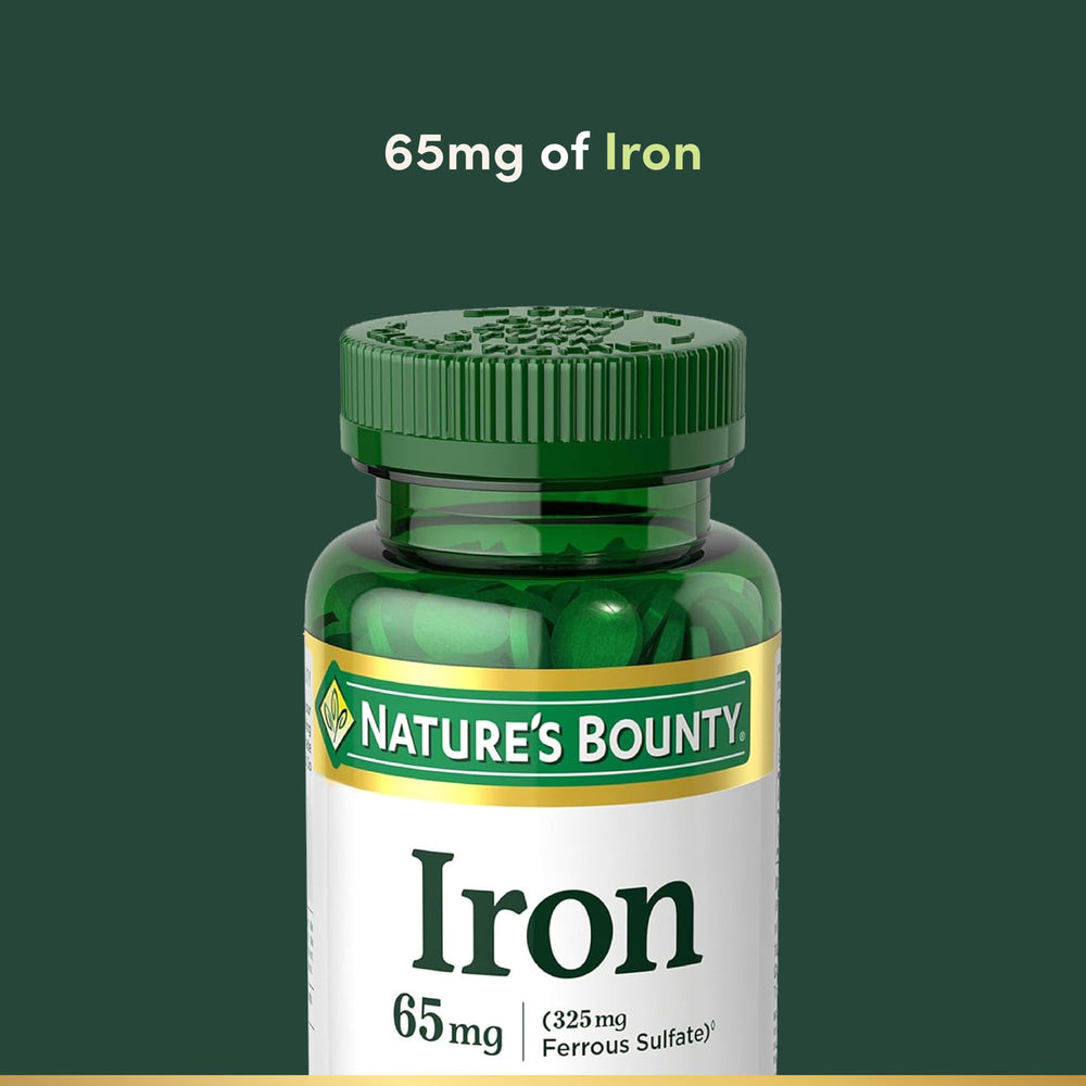 Gluten-free, vegetarian Nature's Bounty Iron bottle