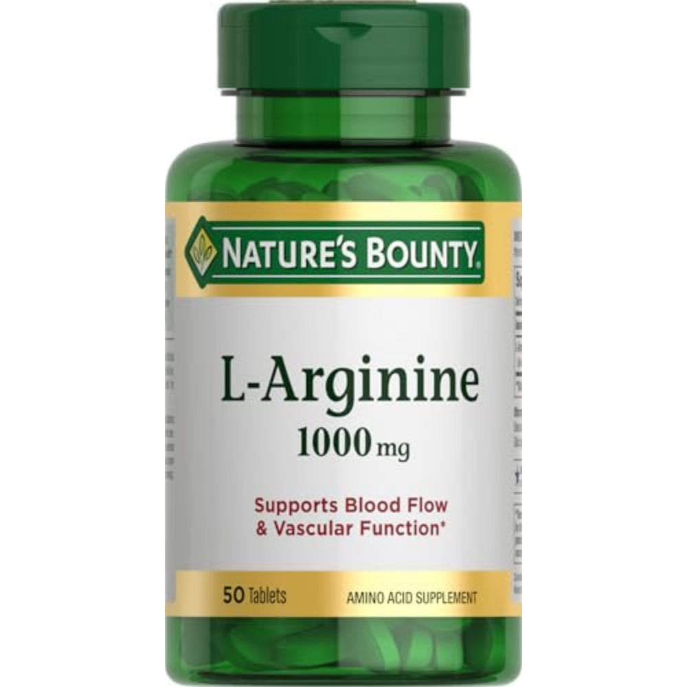 Nature's Bounty L-Arginine 1000mg bottle front