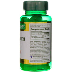 Coated magnesium tablet close-up highlighting coating