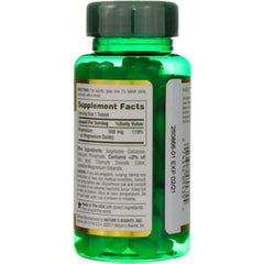 Non-GMO label on Nature's Bounty Magnesium bottle