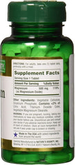 Coated magnesium tablet close-up