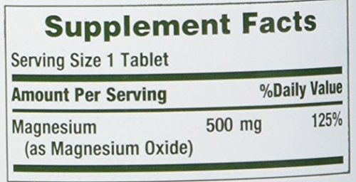 Supplement facts and ingredients on bottle label