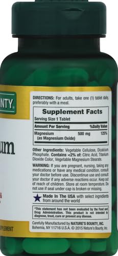 Healthy lifestyle concept with magnesium supplement