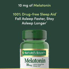 Nature's Bounty Melatonin twin pack back label