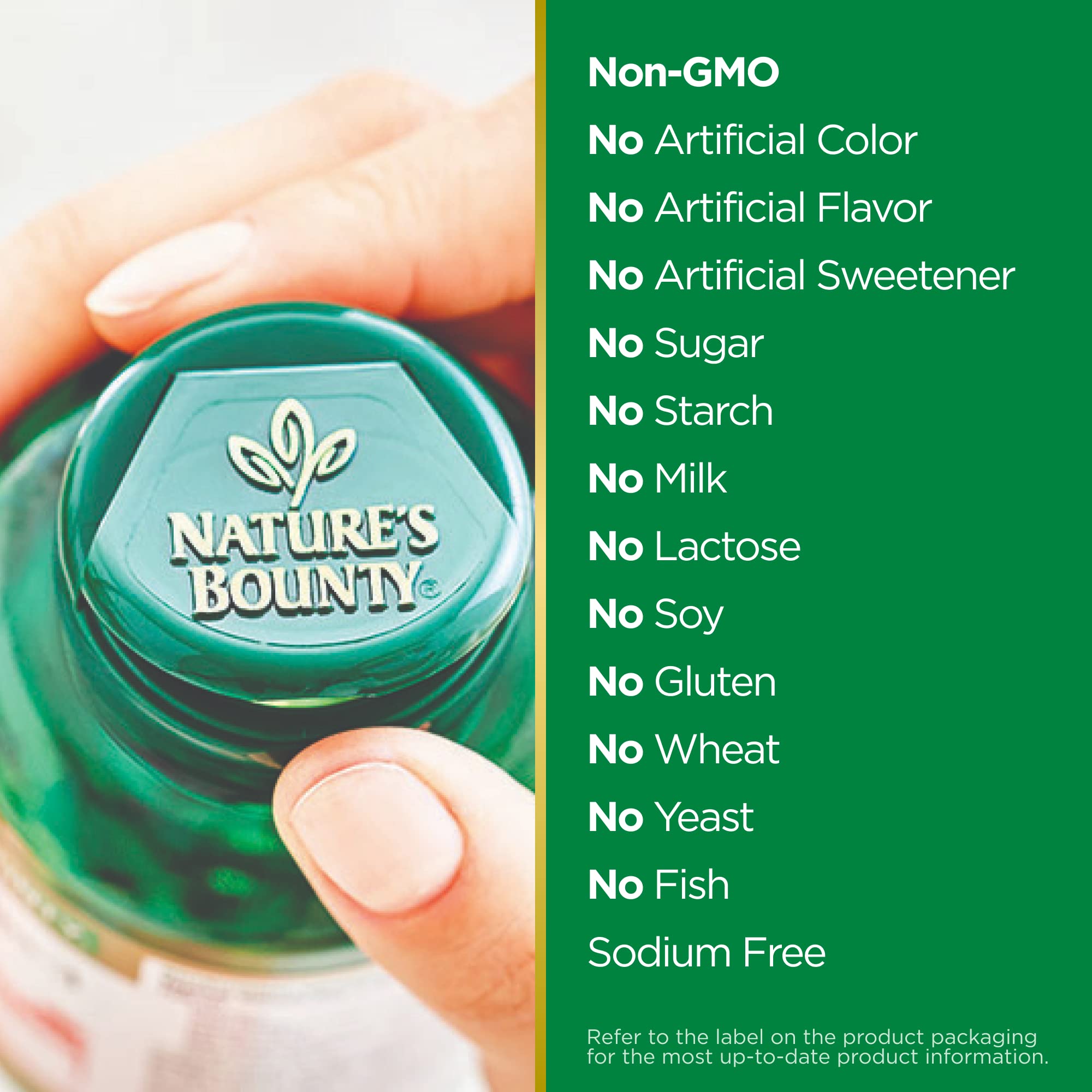 Front packaging of Nature's Bounty Milk Thistle supplement