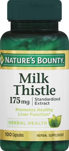 Milk Thistle herb powder capsules close-up