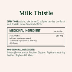 Bottle of Nature's Bounty Milk Thistle 200 Softgels