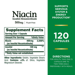 Nature's Bounty Niacin Flush Free three-pack by Maven Gifts – value supplement bundle.