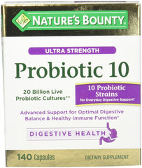 Nature's Bounty Probiotic 10 bottle front label