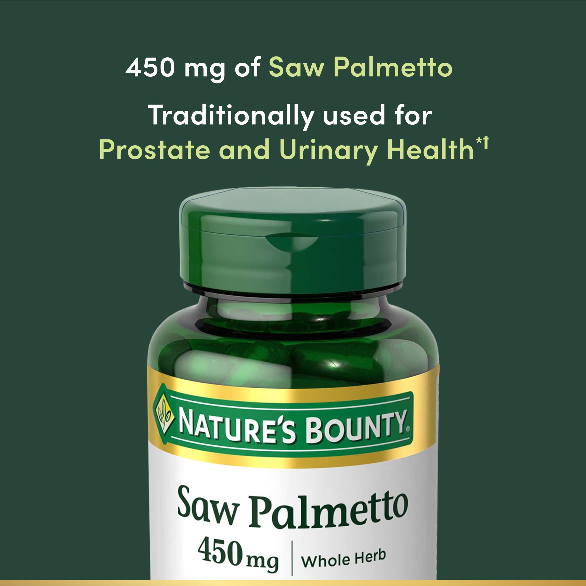 Whole herb saw palmetto plant