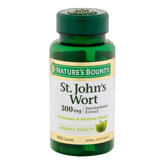 Nature's Bounty St. John's Wort 300 mg capsules - 100 count - Pack of 2
