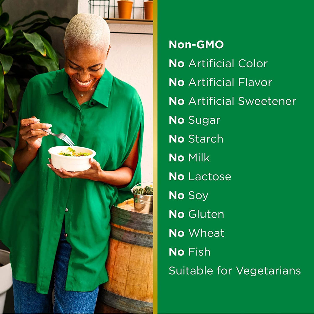 Gluten-free and vegetarian-friendly probiotic packaging