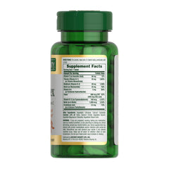 Vegetarian-friendly, non-GMO, gluten-free label on bottle