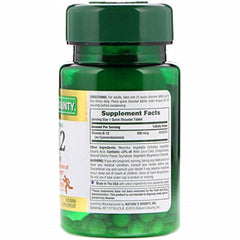 Packaging of Nature's Bounty Vitamin B-12 microlozenges (500 mcg, cherry flavor)