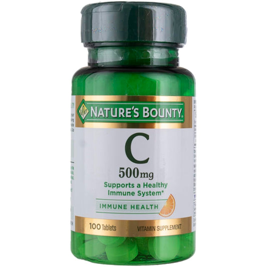 Nature's Bounty Vitamin C 500 mg bottle front
