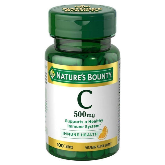 Nature's Bounty Vitamin C 500 mg tablets - 100-count bottle, pack of 6