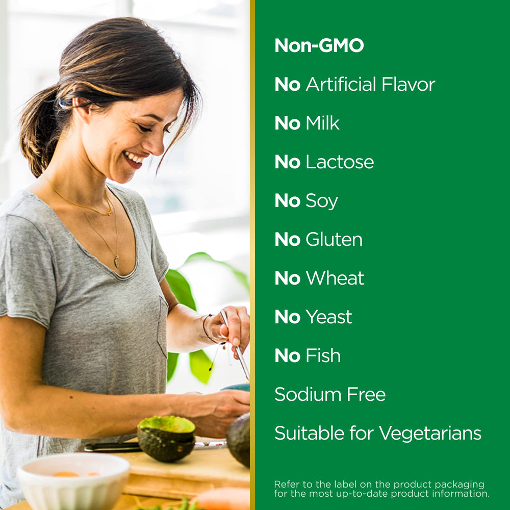 Non-GMO and gluten-free label on Vitamin C + Zinc bottle