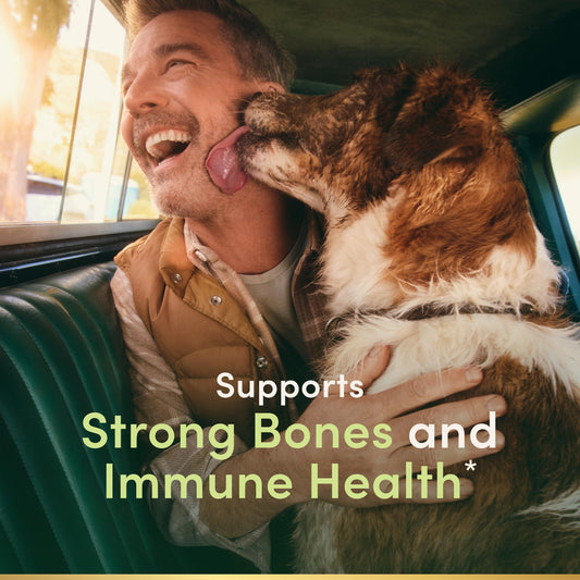 Back label showing dosage and ingredients for Nature's Bounty Vitamin D3 softgels