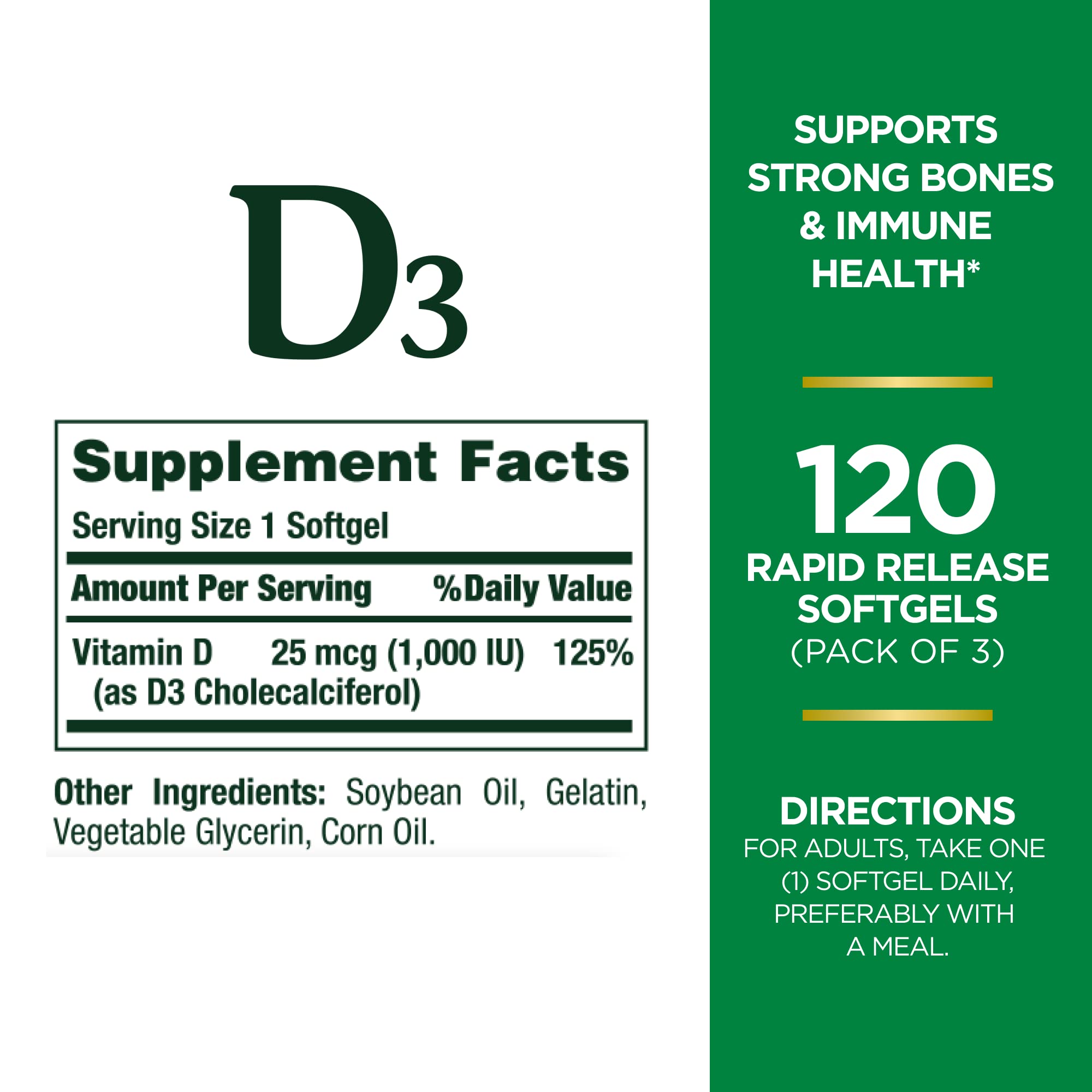 Graphic illustrating immune support from Vitamin D3