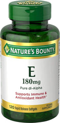 Nature's Bounty Vitamin E 400 IU Softgels DL-Alpha, 120 Soft Gels, Pack of 2